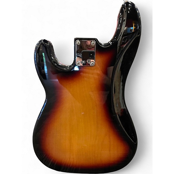 Used 2015 Fender Standard Precision Bass 3 Tone Sunburst Electric Bass Guitar