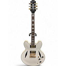 Used Epiphone Emily Wolfe Sheraton White Hollow Body Electric Guitar