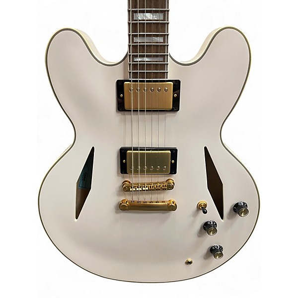 Used Epiphone Emily Wolfe Sheraton White Hollow Body Electric Guitar