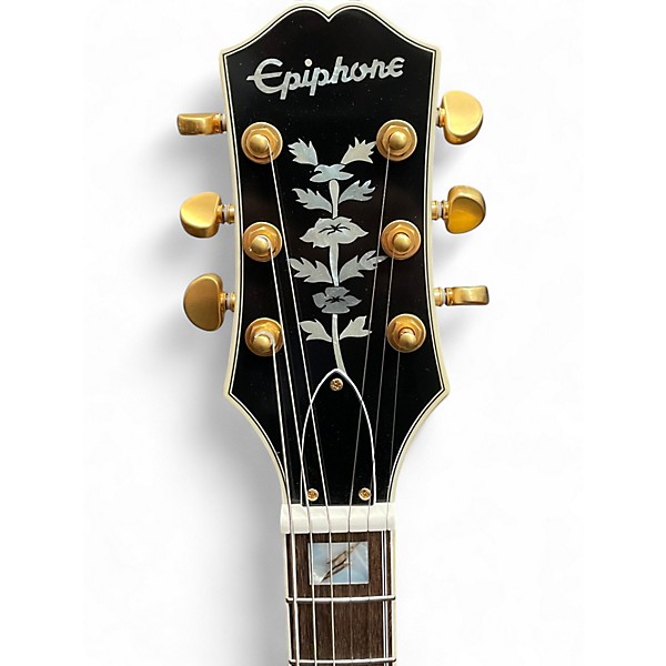 Used Epiphone Emily Wolfe Sheraton White Hollow Body Electric Guitar