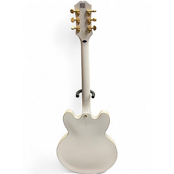 Used Epiphone Emily Wolfe Sheraton White Hollow Body Electric Guitar