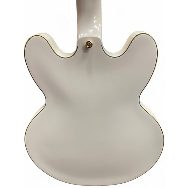 Used Epiphone Emily Wolfe Sheraton White Hollow Body Electric Guitar