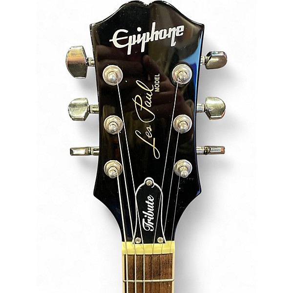 Used Epiphone Les Paul Tribute Plus Vintage Sunburst Solid Body Electric Guitar