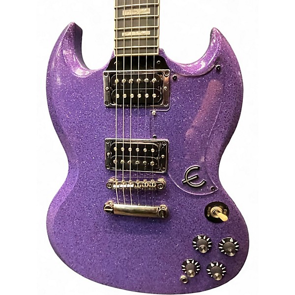 Used Epiphone Les Paul Custom SG PURPLE METALIC Solid Body Electric Guitar