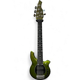 Used Ernie Ball Music Man Bongo 6 String GREEN Electric Bass Guitar