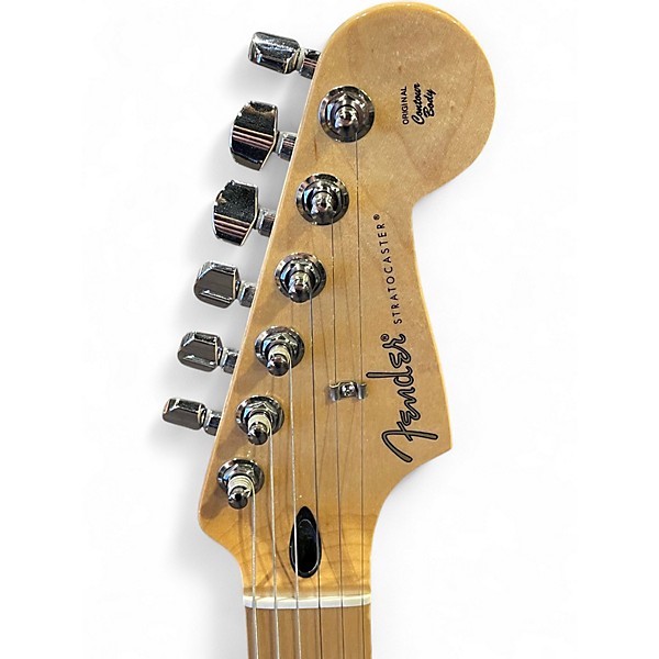 Used Fender Player Stratocaster Black Solid Body Electric Guitar