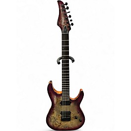Used Schecter Guitar Research CR6 Aurora Burst Solid Body Electric Guitar