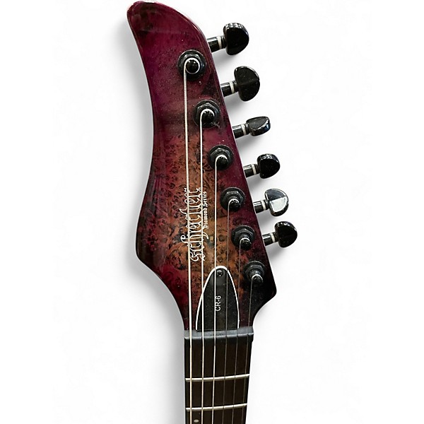 Used Schecter Guitar Research CR6 Aurora Burst Solid Body Electric Guitar