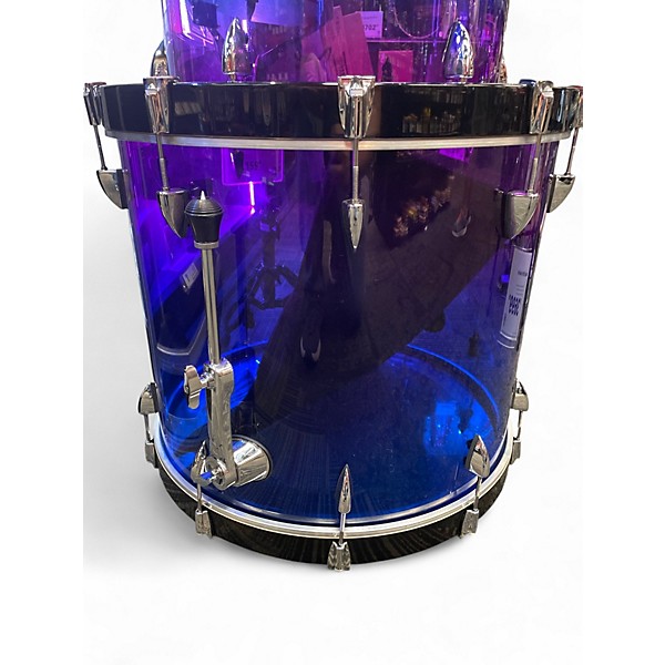 Used Orange County Drum & Percussion 4 Piece limited acrylic nightglow fade Drum Kit