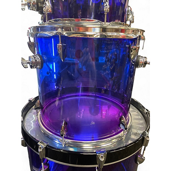Used Orange County Drum & Percussion 4 Piece limited acrylic nightglow fade Drum Kit