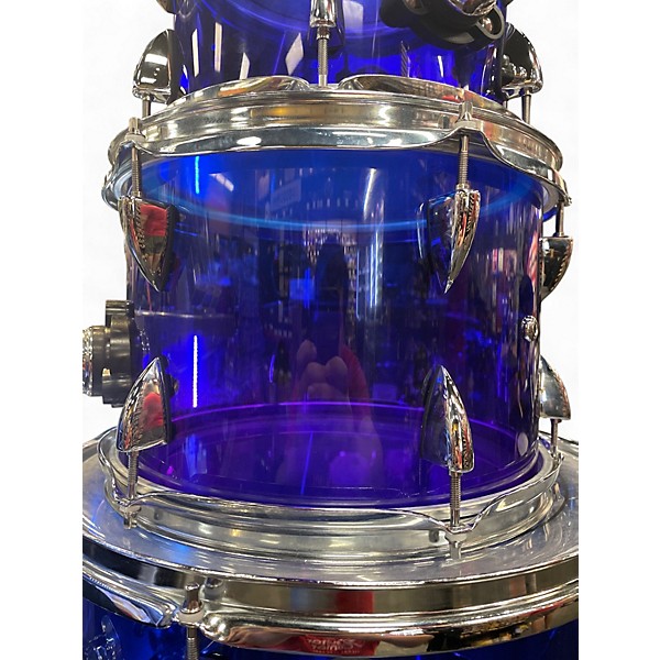 Used Orange County Drum & Percussion 4 Piece limited acrylic nightglow fade Drum Kit