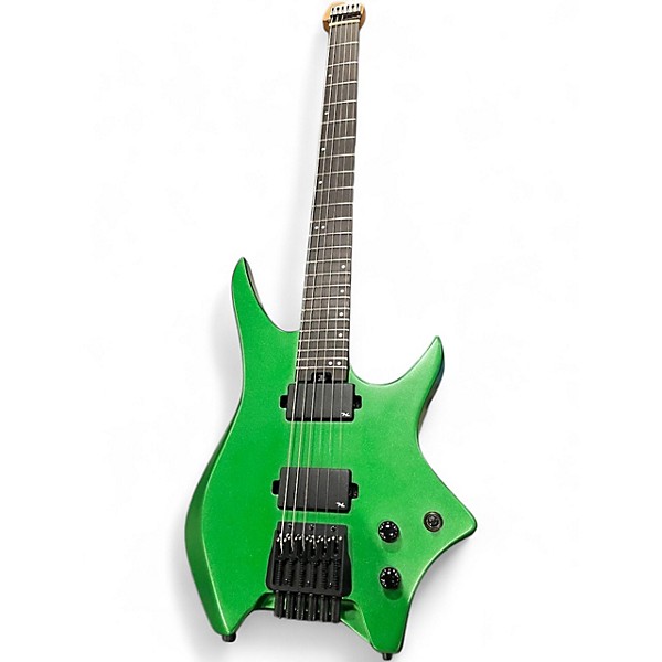 Used Hils HN3 Emerald Green Solid Body Electric Guitar