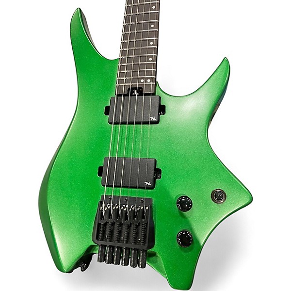 Used Hils HN3 Emerald Green Solid Body Electric Guitar
