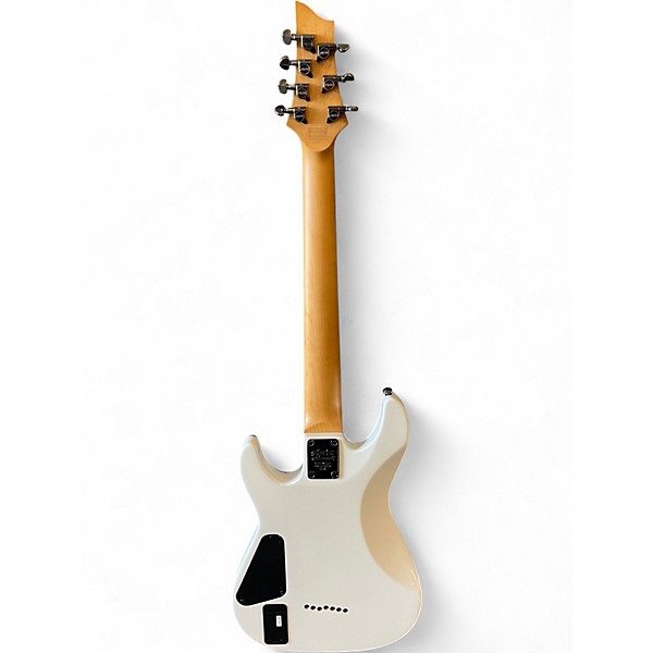 Used Schecter Guitar Research Demon 7 String white Solid Body Electric Guitar