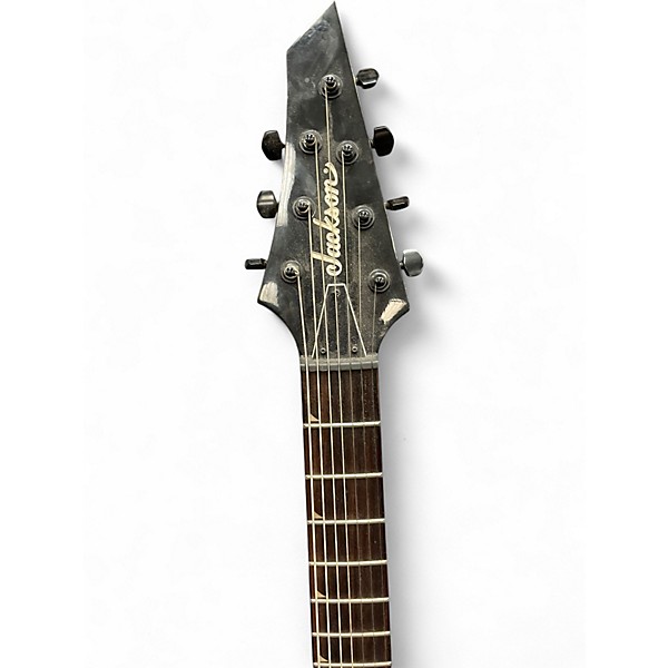 Used Jackson JS22-7 Dinky 7 String Black Solid Body Electric Guitar