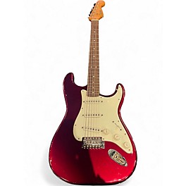 Used Squier Classic Vibe 1950S Stratocaster Left Handed Candy Apple Red Electric Guitar