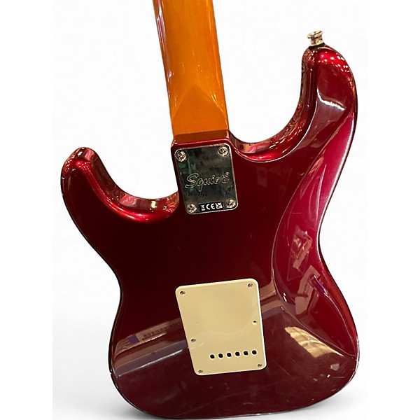 Used Squier Classic Vibe 1950S Stratocaster Left Handed Candy Apple Red Electric Guitar