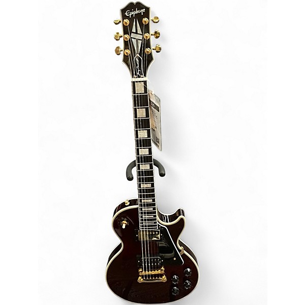 Used Epiphone LES PAUL JERRY CANTRELL Wine Red Solid Body Electric Guitar
