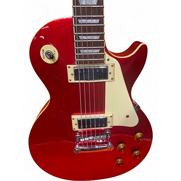 Used Epiphone Les Paul Deluxe Red Sparkle Solid Body Electric Guitar