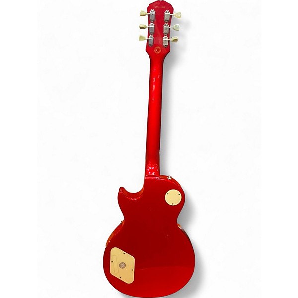 Used Epiphone Les Paul Deluxe Red Sparkle Solid Body Electric Guitar