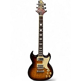 Used Greg Bennett Design by Samick TR-2 VS BURST Solid Body Electric Guitar