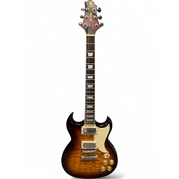 Used Greg Bennett Design by Samick TR-2 VS BURST Solid Body Electric Guitar
