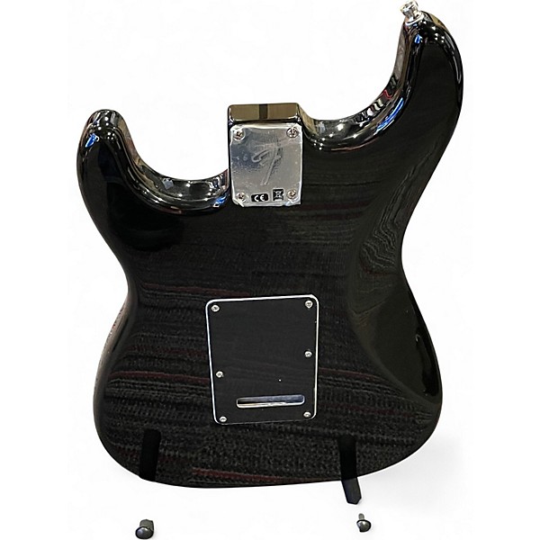 Used Squier Standard Stratocaster Black Solid Body Electric Guitar