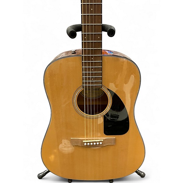 Used Fender CD60 Dreadnought Natural Acoustic Guitar