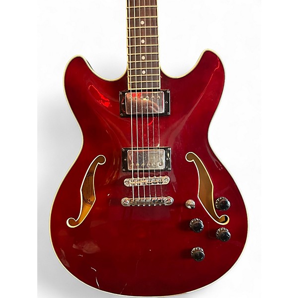 Used Ibanez AS73 TCR 12 04 Red Hollow Body Electric Guitar