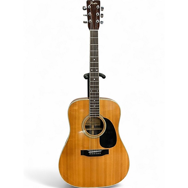 Used Fender F75 Natural Acoustic Guitar