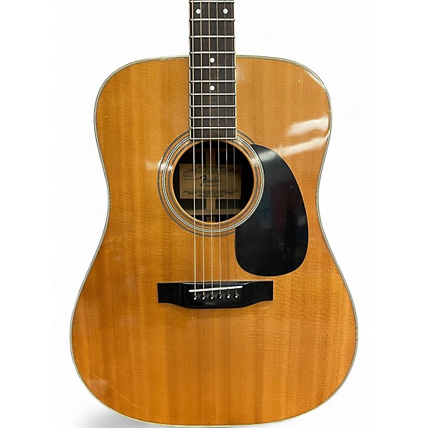 Used Fender F75 Natural Acoustic Guitar