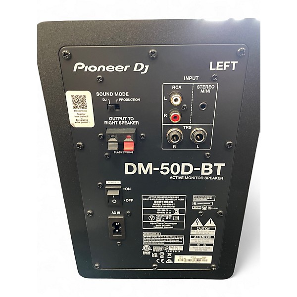 Used Pioneer DJ DM-50D-BT Powered Monitor
