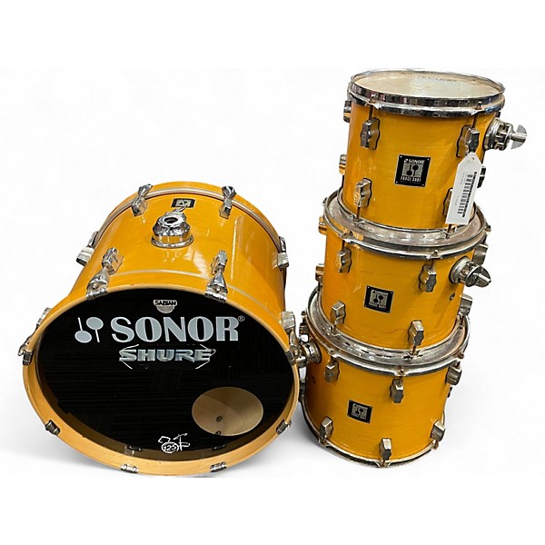 Used SONOR 4 Piece FORCE 3001 Natural Drum Kit