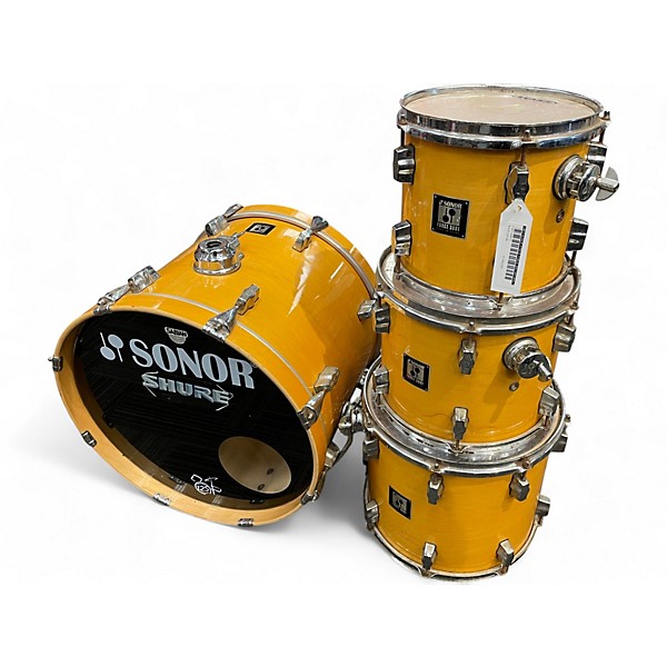 Used SONOR 4 Piece FORCE 3001 Natural Drum Kit