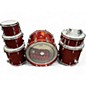 Used Gretsch Drums 6 Piece Renown red sparkle Drum Kit