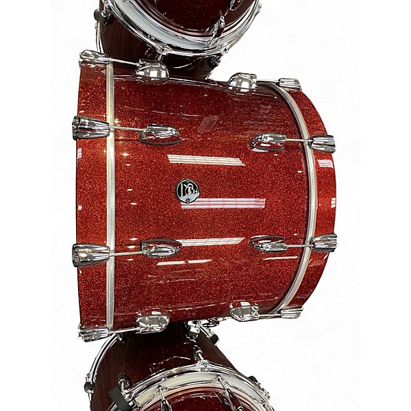 Used Gretsch Drums 6 Piece Renown red sparkle Drum Kit
