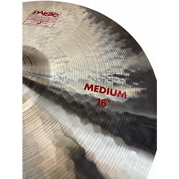 Used Paiste 16in 2002 Medium Crash Cymbal