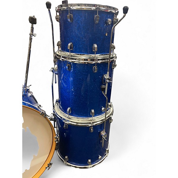 Used Ludwig 4 Piece Centennial Blue Sapphire Drum Kit