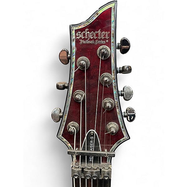 Used Schecter Guitar Research HELLRAISER S 7 STRING Black Cherry Solid Body Electric Guitar
