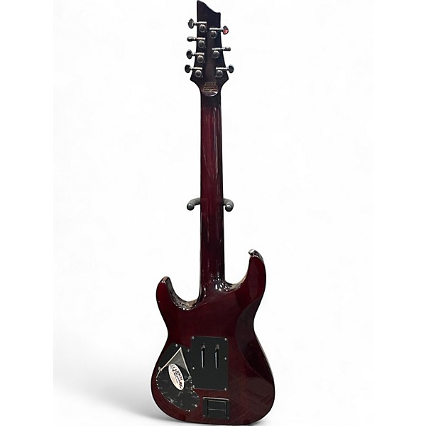 Used Schecter Guitar Research HELLRAISER S 7 STRING Black Cherry Solid Body Electric Guitar
