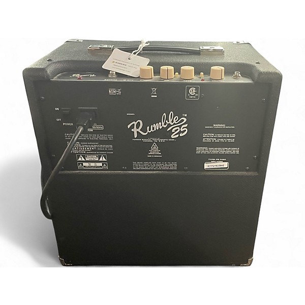 Used Fender Rumble V3 25w 1x8 Bass Combo Amp