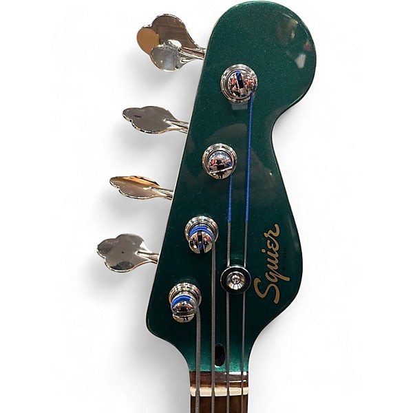 Used Squier Paranormal Rascal Bass HH Sherwood Green Electric Bass Guitar
