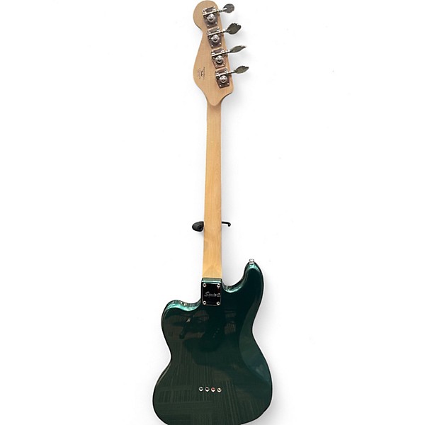 Used Squier Paranormal Rascal Bass HH Sherwood Green Electric Bass Guitar