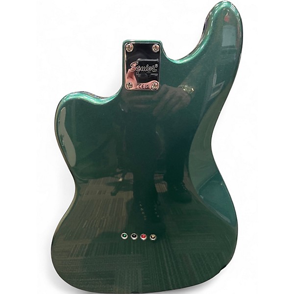Used Squier Paranormal Rascal Bass HH Sherwood Green Electric Bass Guitar