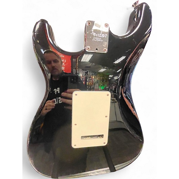 Used 2008 Fender American Standard Stratocaster Black Solid Body Electric Guitar
