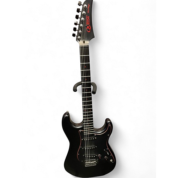 Used Quest Black Magic Black Solid Body Electric Guitar