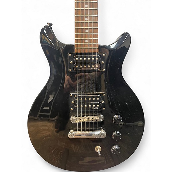 Used Hamer Sunburst A/T2 Black Solid Body Electric Guitar