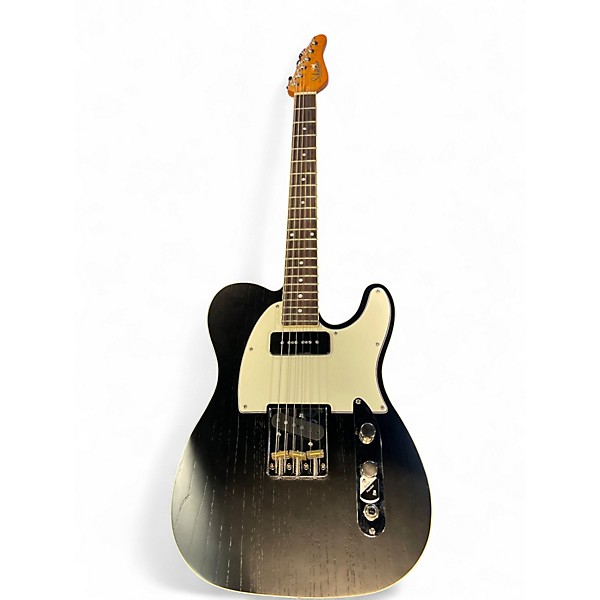 Used Schecter Guitar Research Diamond Series PT Black and White Solid Body Electric Guitar
