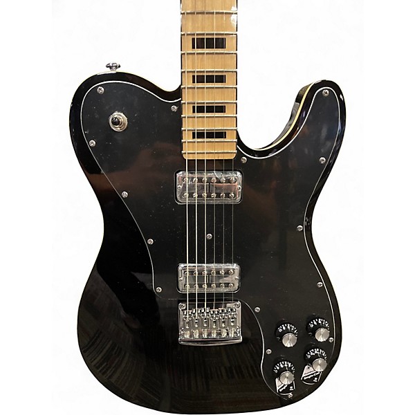 Used Schecter Guitar Research Diamond Series PT Black Solid Body Electric Guitar