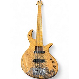 Used Elrick E-VOLUTION GOLD Black and Gold Electric Bass Guitar